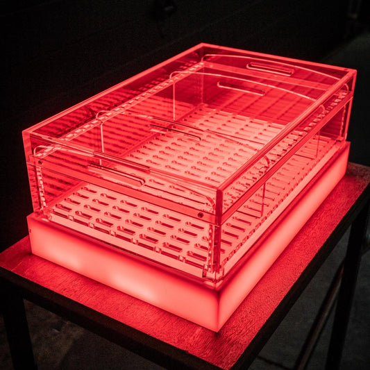 Acrylic LED Lit Base - Fits 70ct & 150ct - Wholesale - Industrial Cigar Co.
