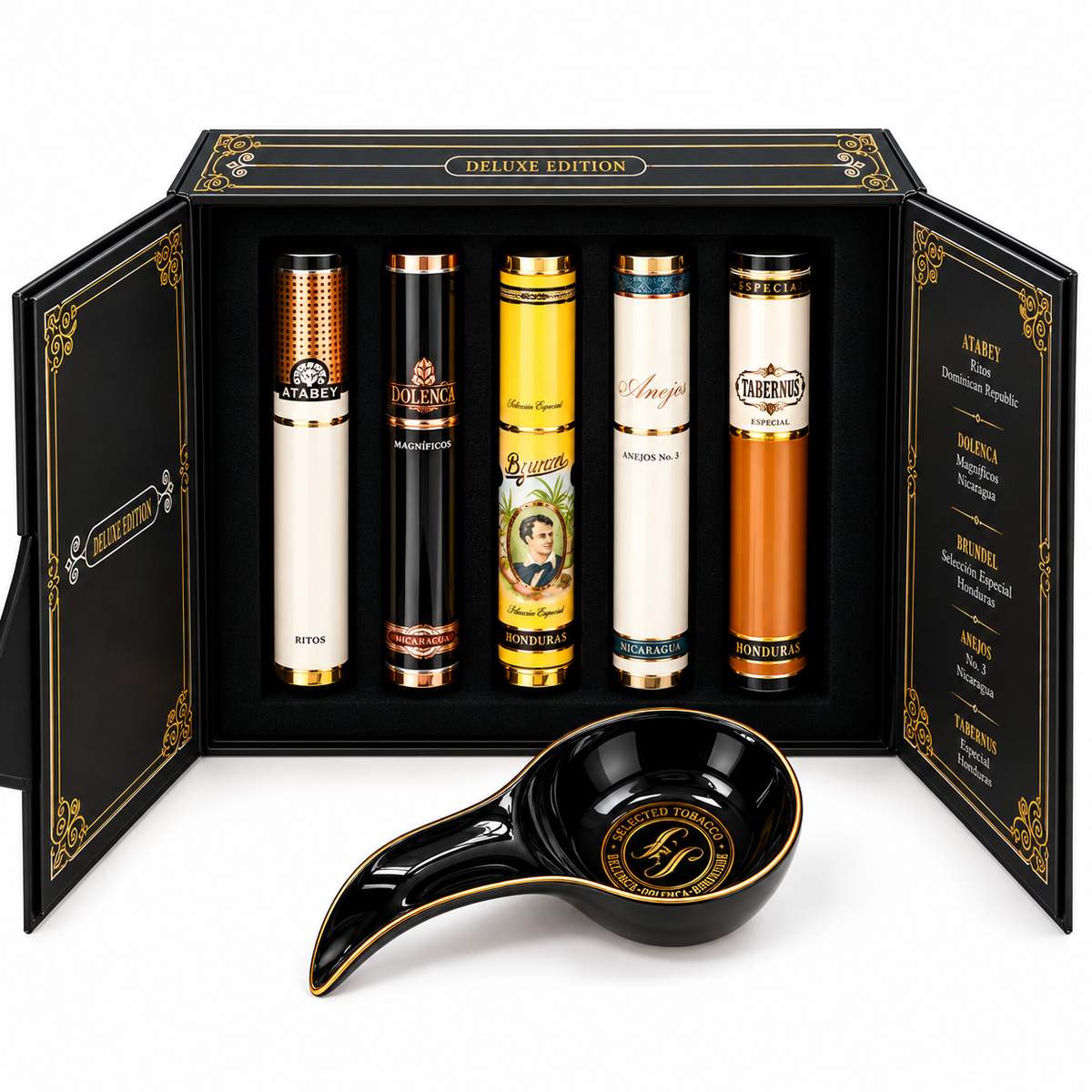 Selected Tobacco Deluxe Edition 5 Pack with Ashtray