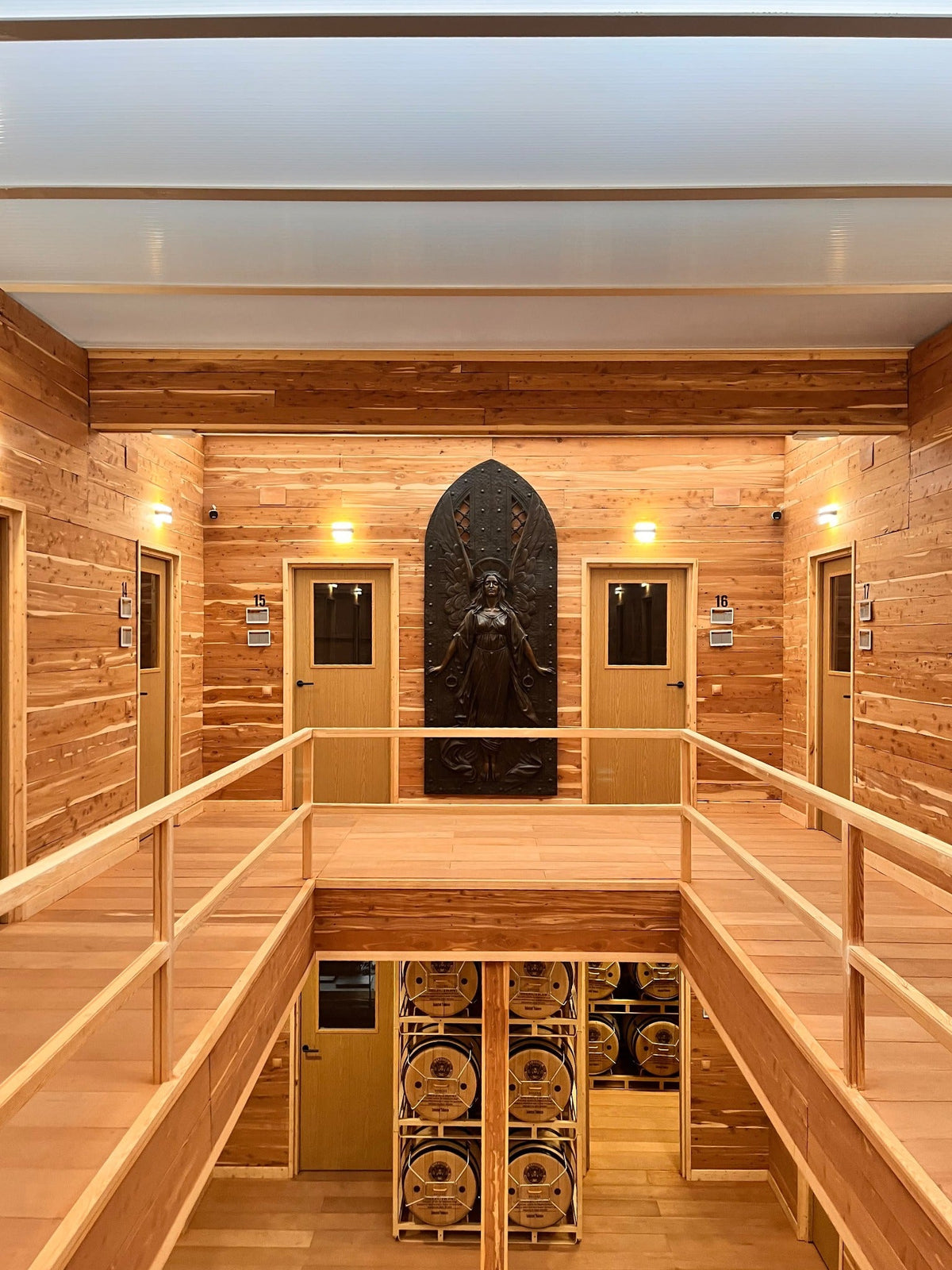 Inside Selected Tobacco’s two-story cedar humidor in Madrid, Spain