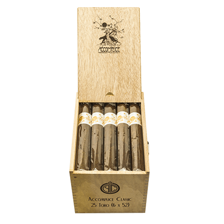 Accomplice White Label Robusto bx25 - Industrial Cigar Co.