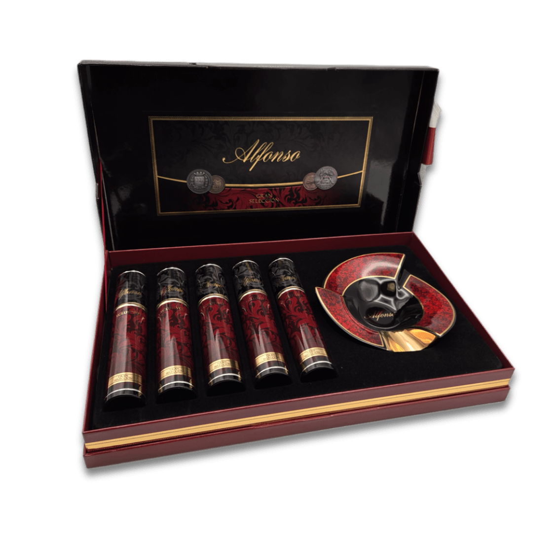 Alfonso Gran Seleccion Gift Box with 5 cigars & Ashtray - Industrial Cigar Co.