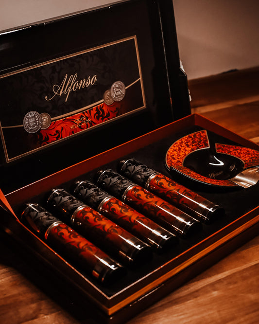Alfonso Gran Seleccion Gift Box with 5 cigars & Ashtray - Industrial Cigar Co.