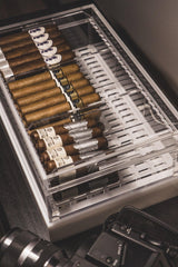 ICC Clear Acrylic 70 ct. Humidor - Original Size - Industrial Cigar Co.