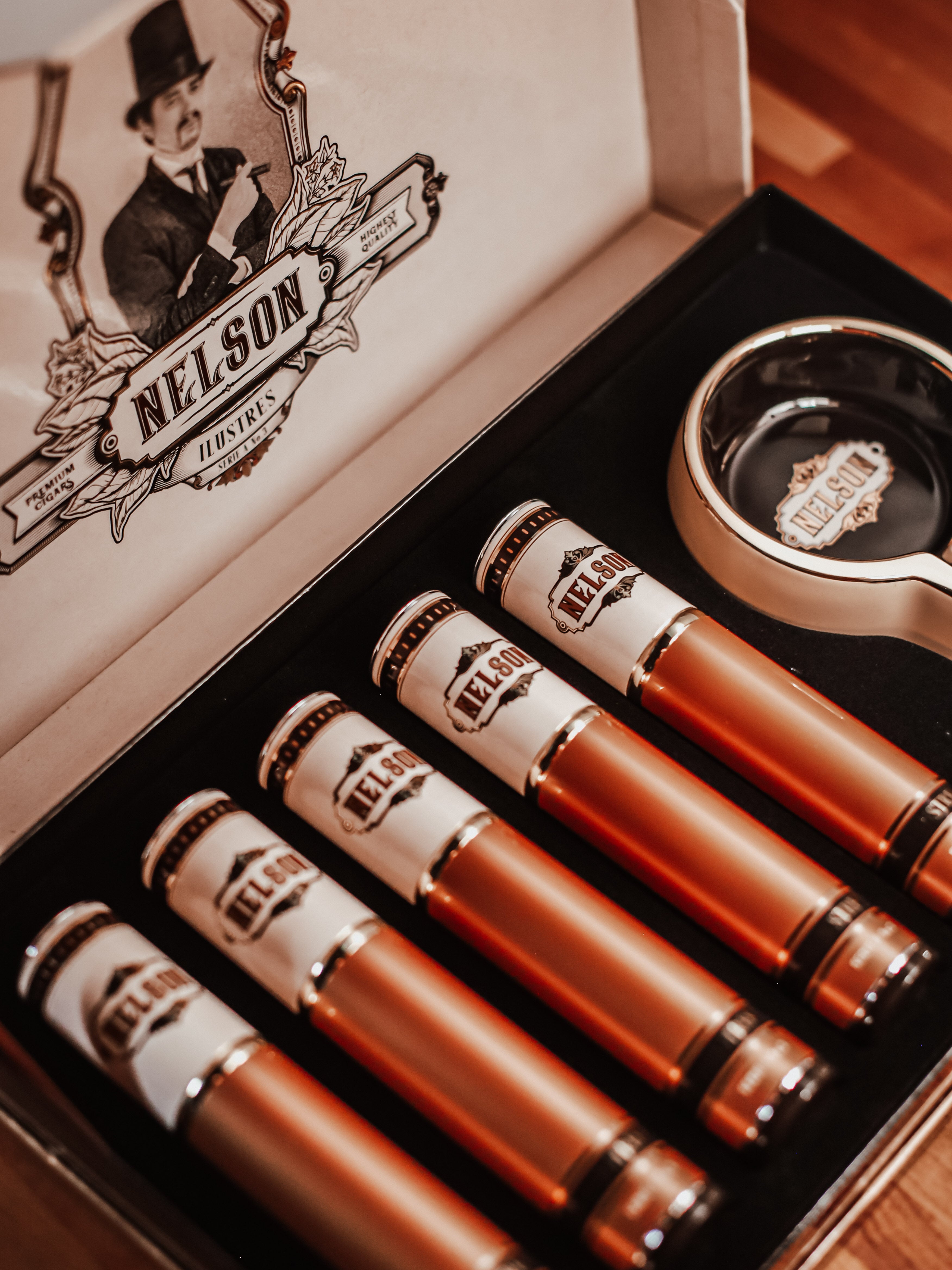 Nelson 5 pack gift set with Ashtray