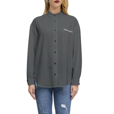 Staff Long Sleeve Button Up Casual Shirt Top - Industrial Cigar Co.