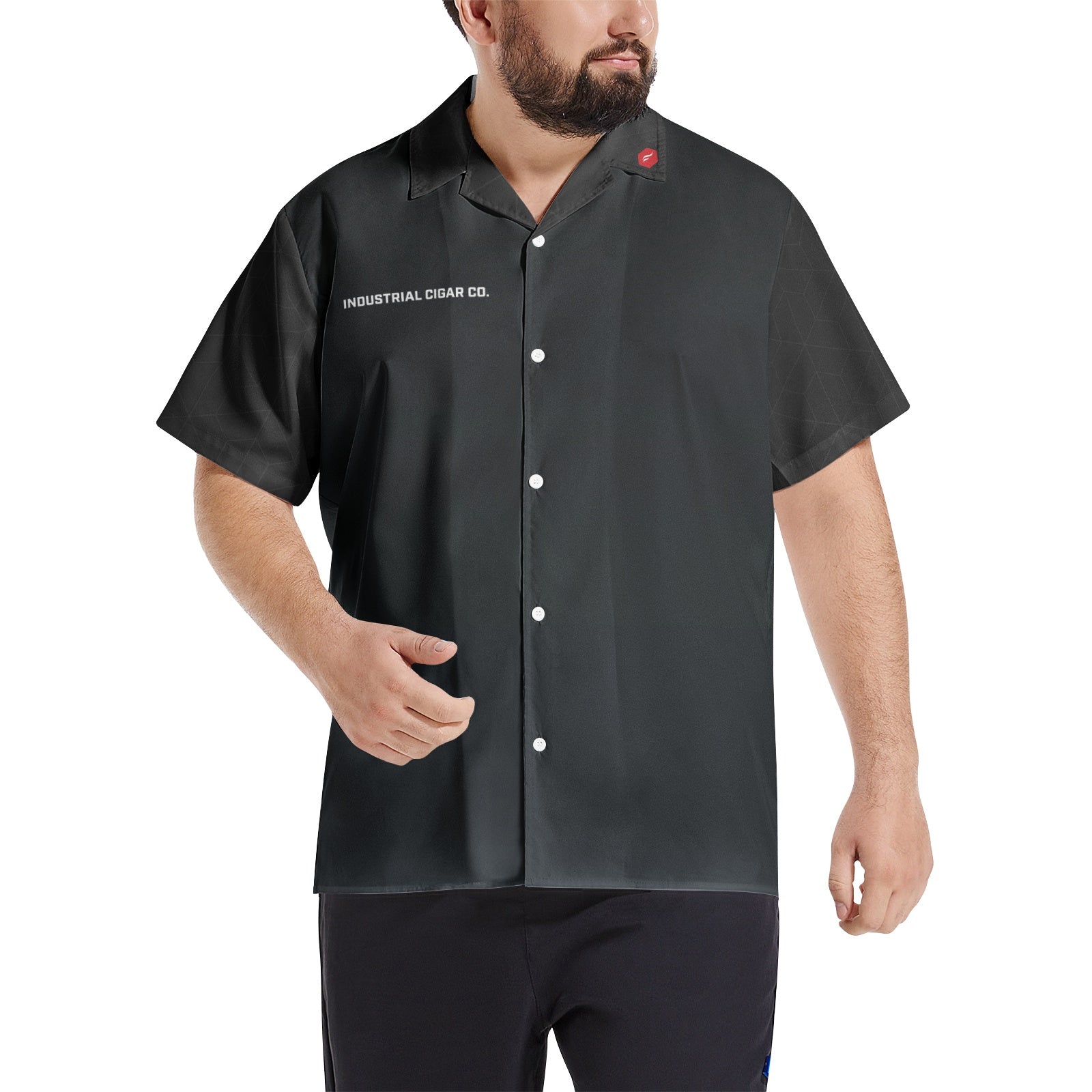 Staff Men's Hawaiian Shirt Short Sleeve Button Down Shirt - Industrial Cigar Co.