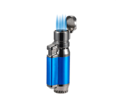 Visol ICC Bulldog Quad Lighter Blue - Industrial Cigar Co.